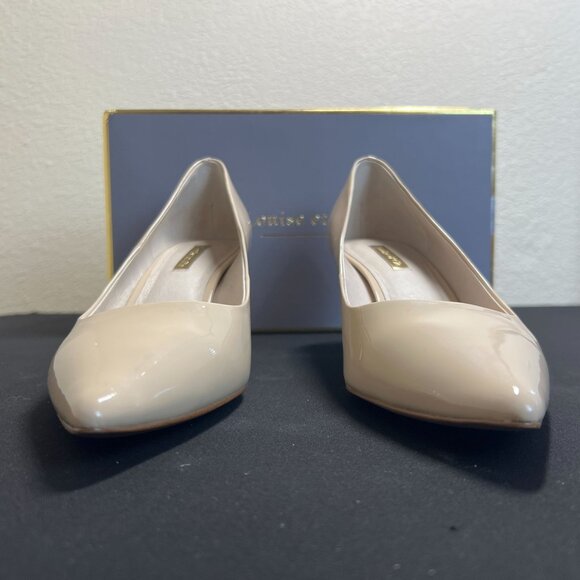 Louise Et Cie Lo-Jordyna 9.5M Nude Odessa Pointed Toe Patent Leather Pumps - Picture 4 of 16